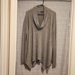 Gray Express Cowl Neck Sweater- M